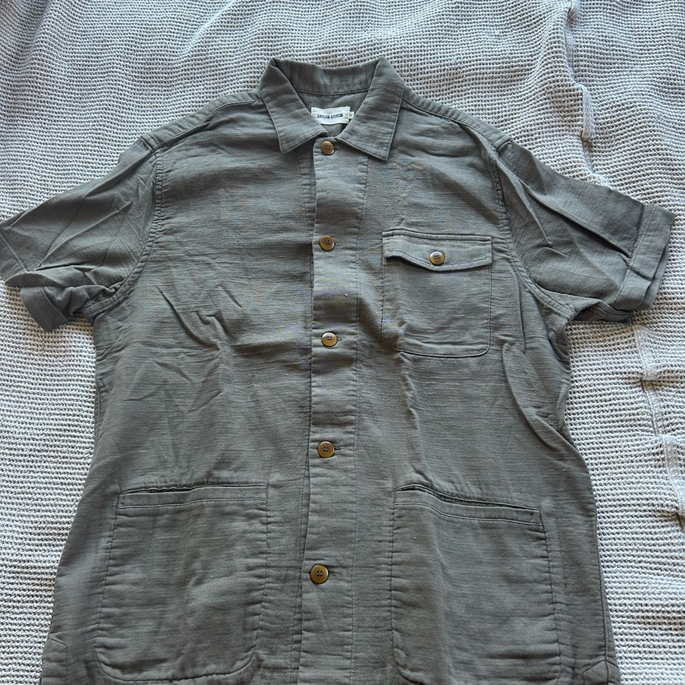 Taylor Stitch Olive Button-Up Shirt
